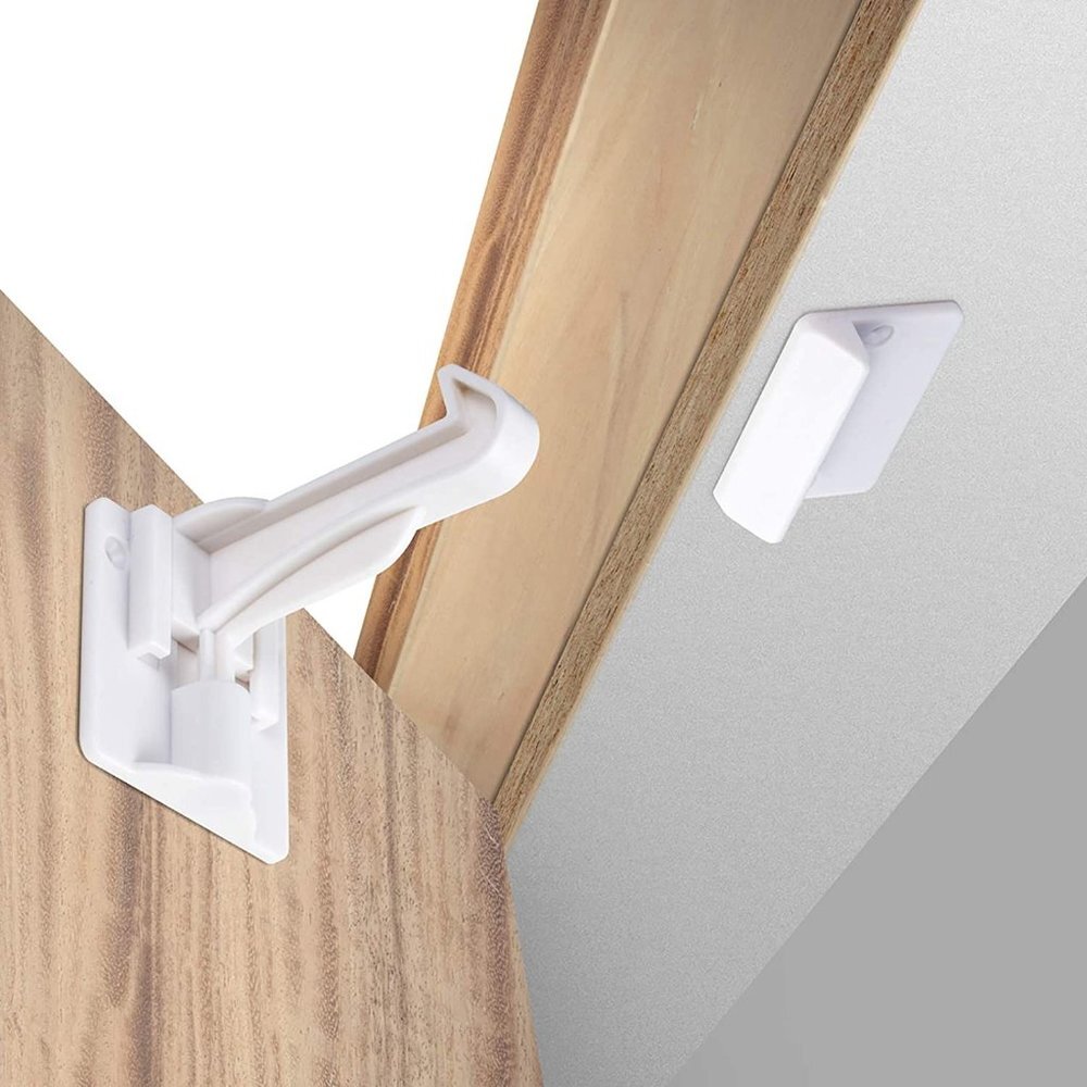 Invisible Baby Proof Cabinet Latch Locks (10 Pack)